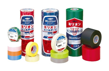 ミリオン 電気絶縁用ビニルテープ (各色)